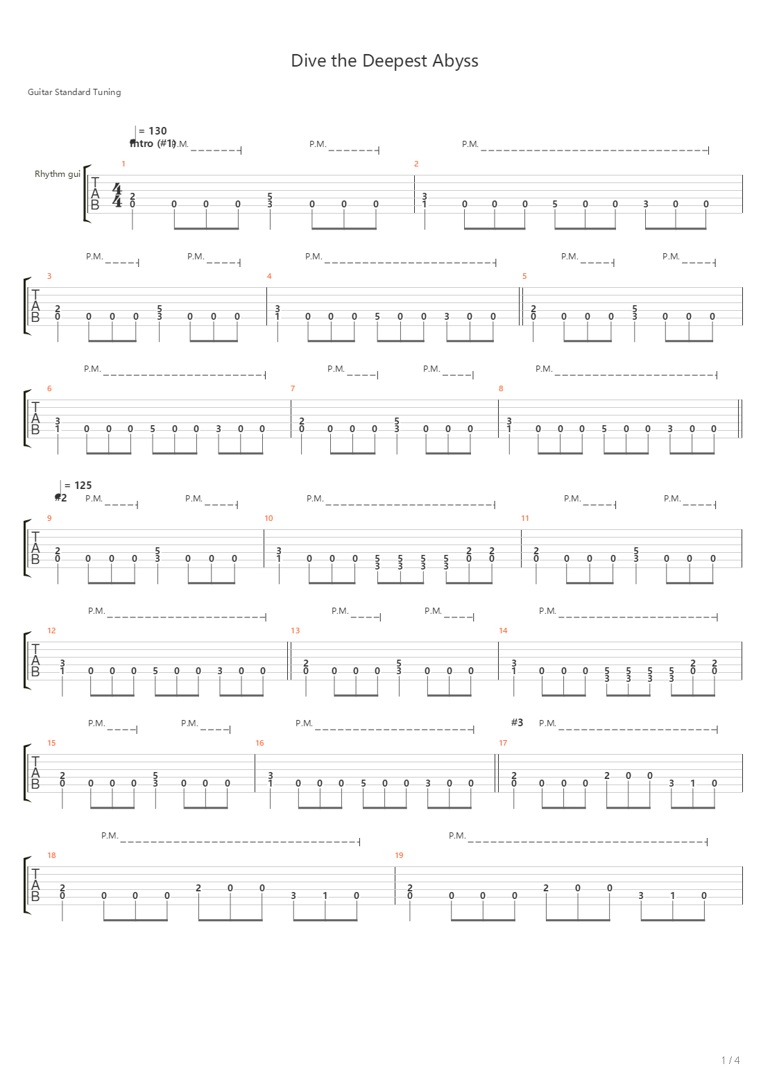 Dive The Deepest Abyss吉他谱