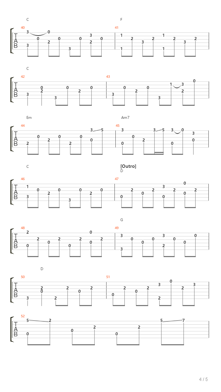 San Francisco吉他谱
