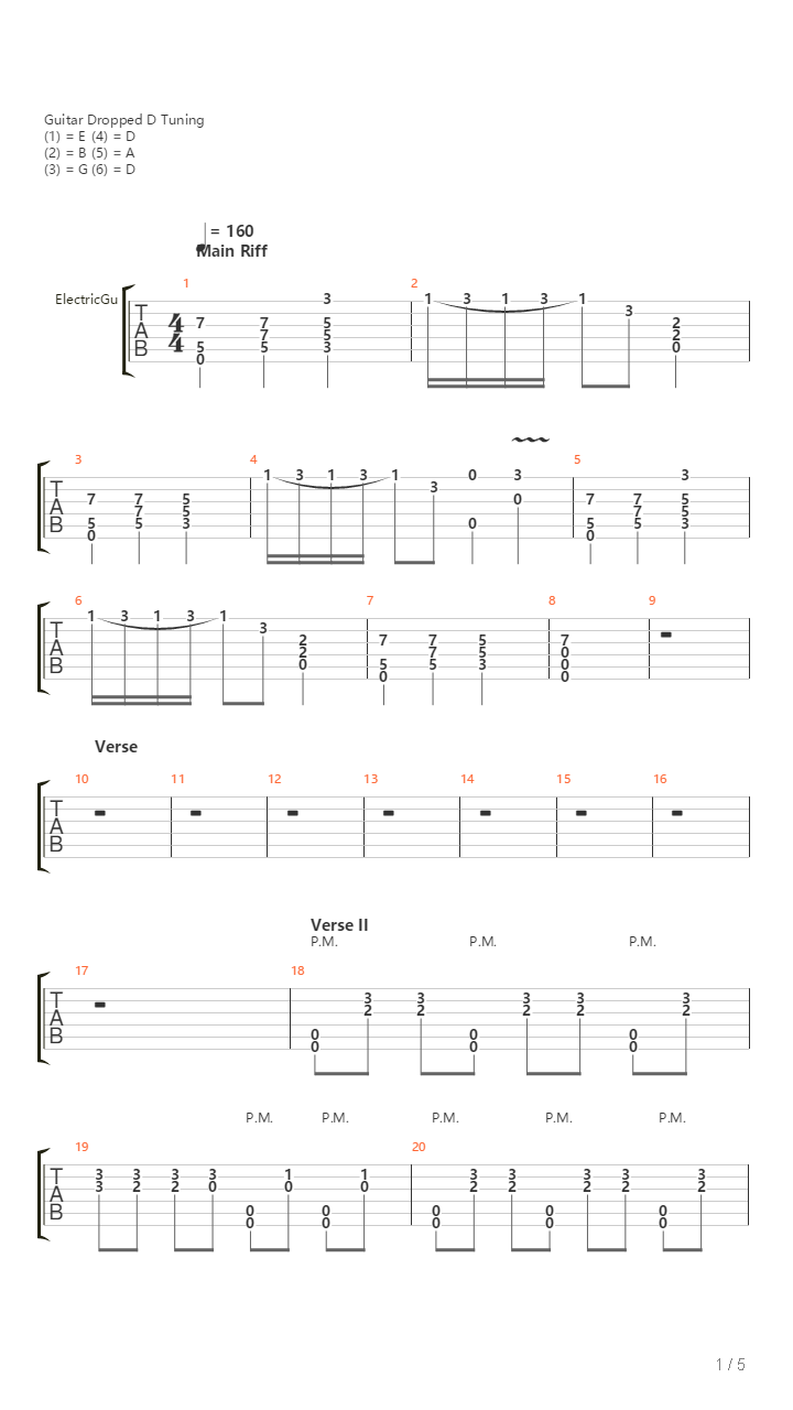 Sag Dem Teufel吉他谱