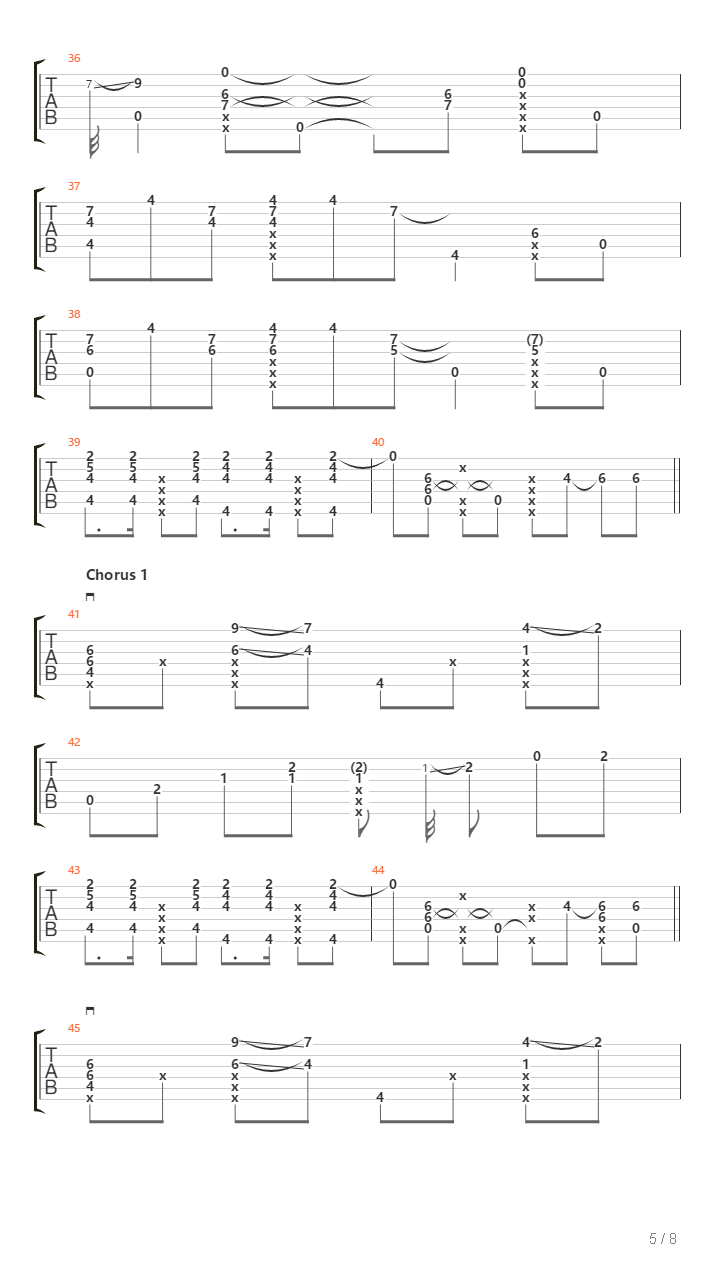 Dna吉他谱