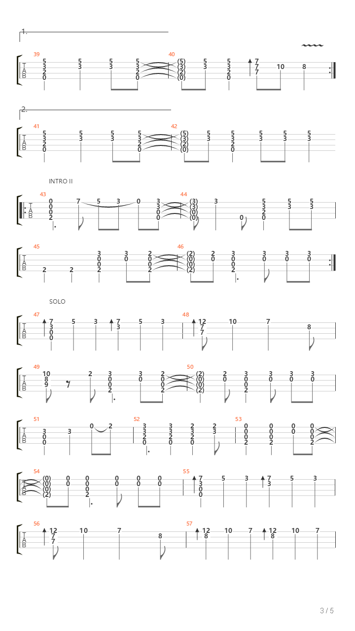 74-75吉他谱