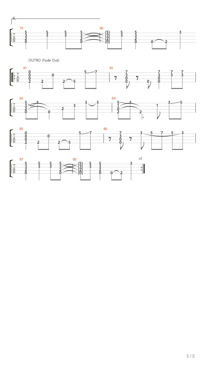 74-75吉他谱