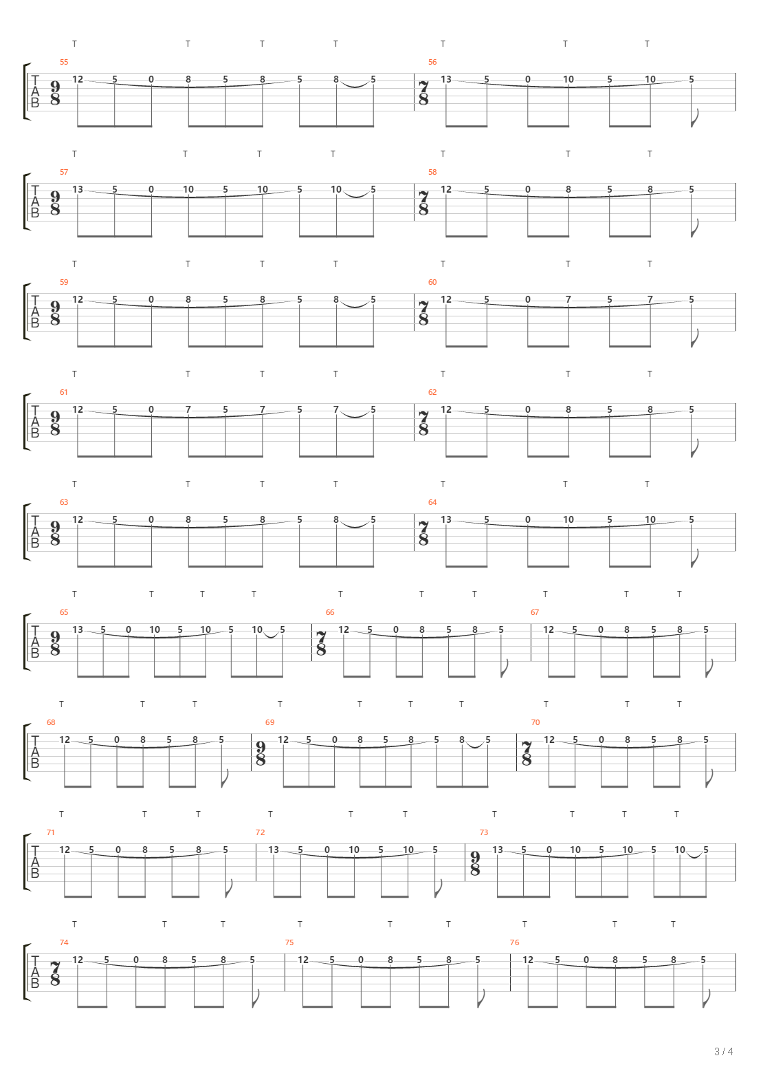 Between The End And Where We Lie吉他谱