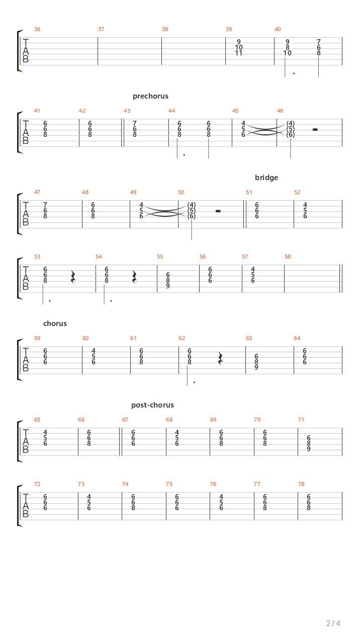 Chlorine吉他谱