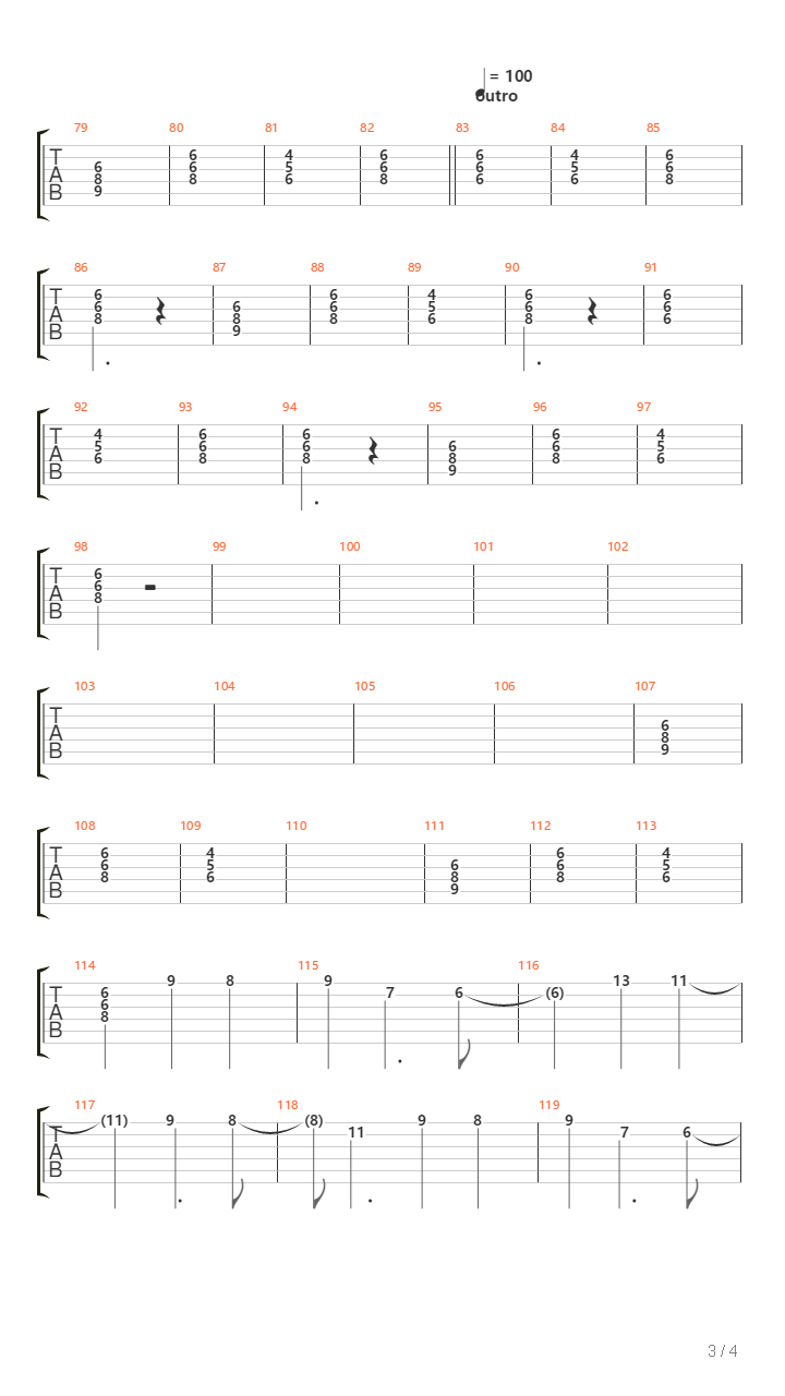 Chlorine吉他谱