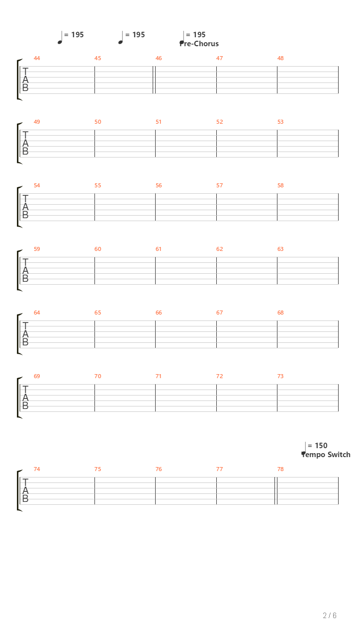 Ode To Sleep吉他谱