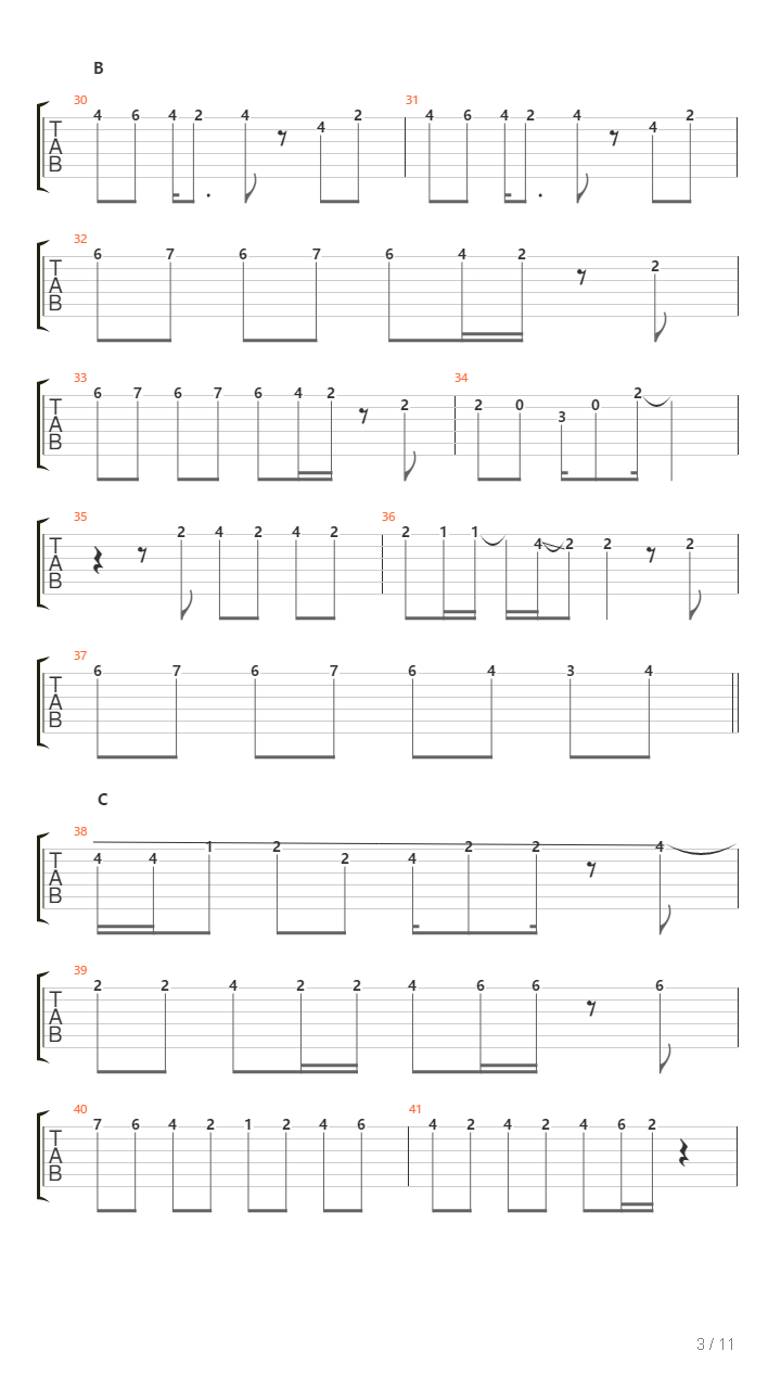 Sugar Song To Bitter Step吉他谱