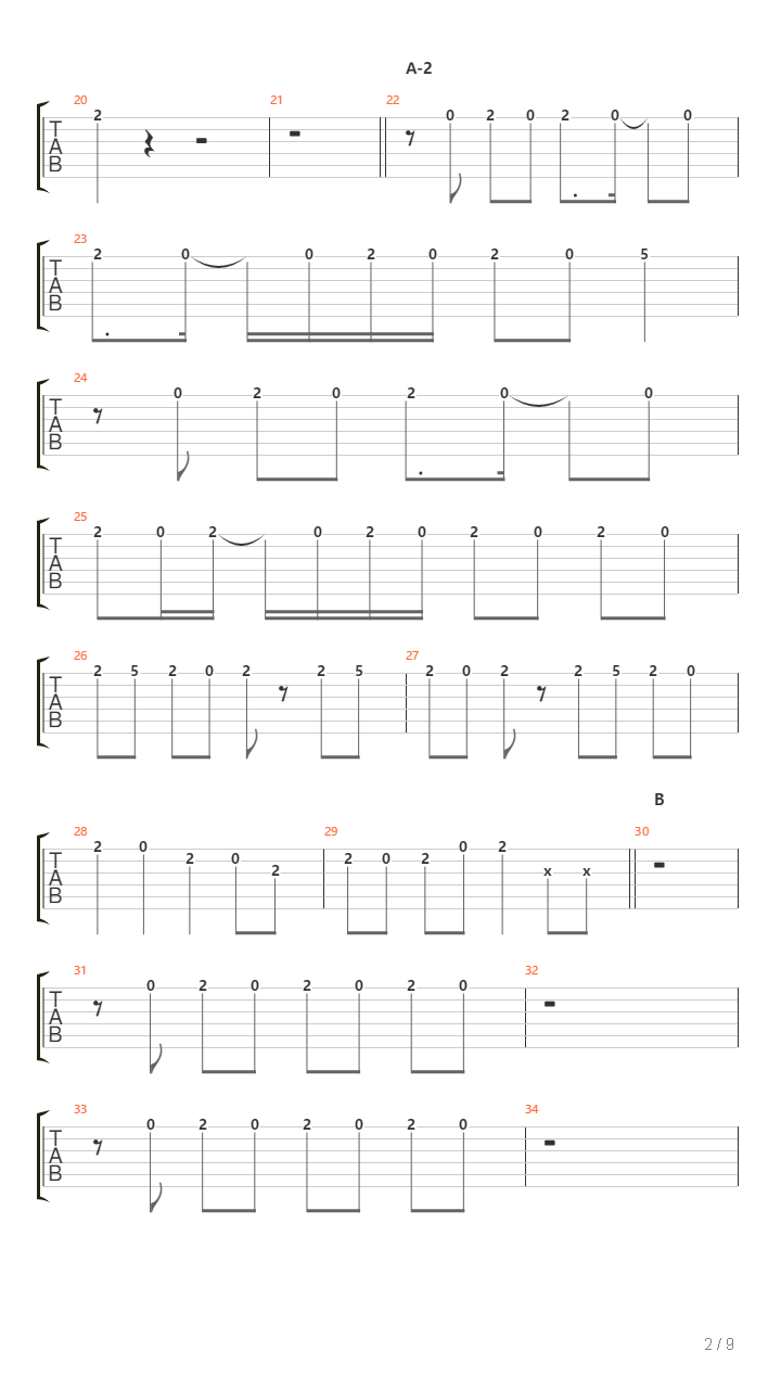 Tengoku To Jigoku吉他谱