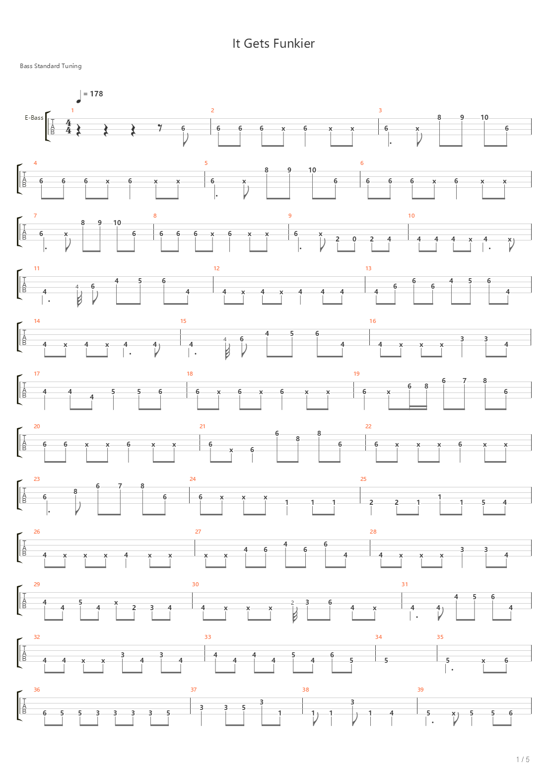 It Gets Funkier吉他谱