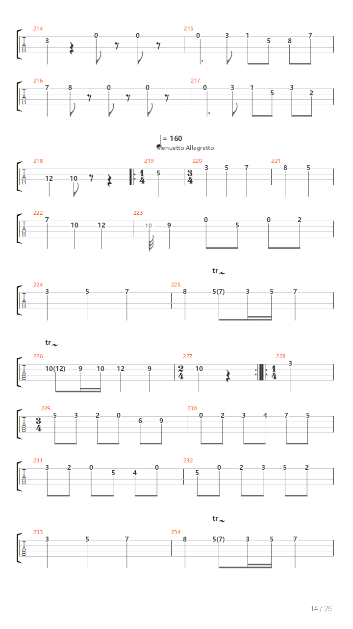 Eine Kleine Nachtmusik吉他谱