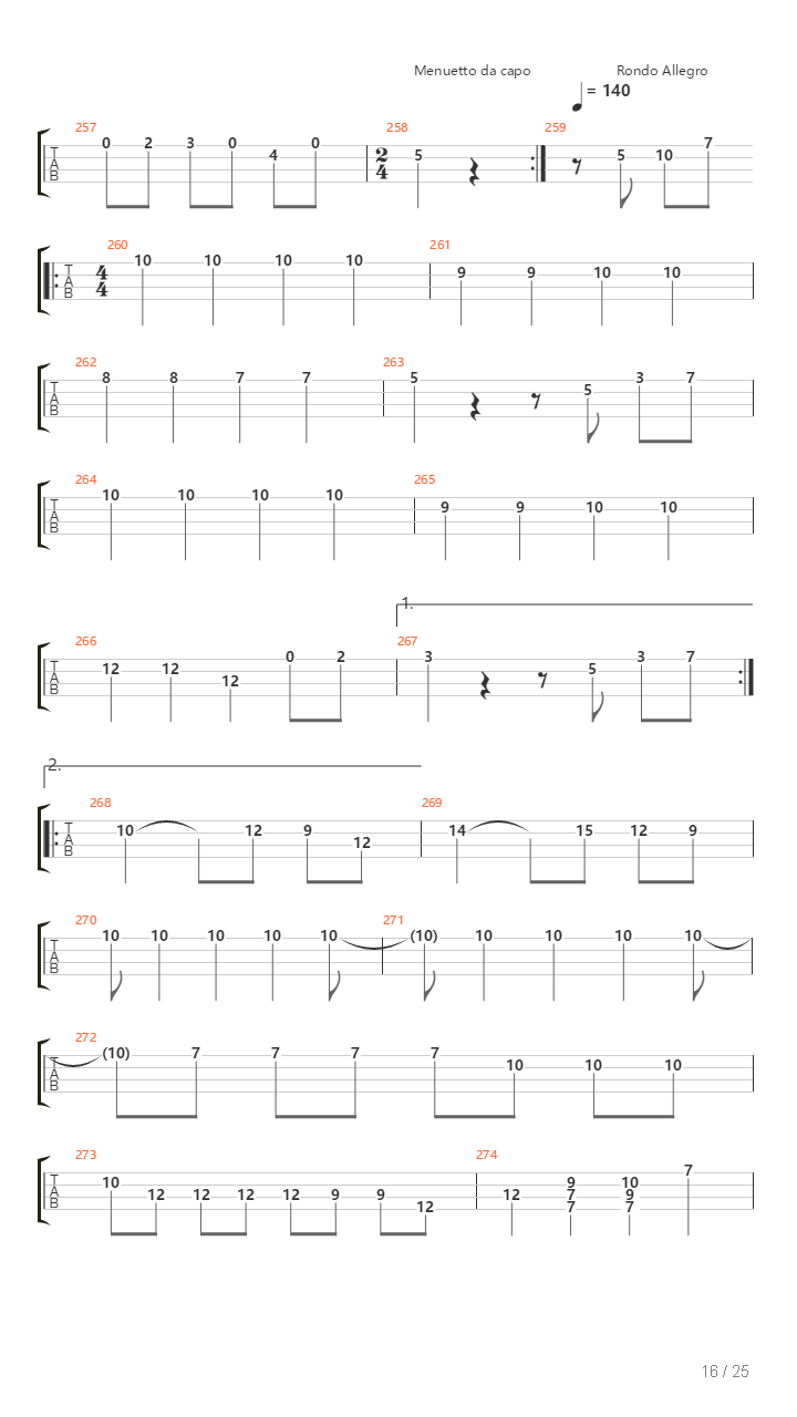 Eine Kleine Nachtmusik吉他谱