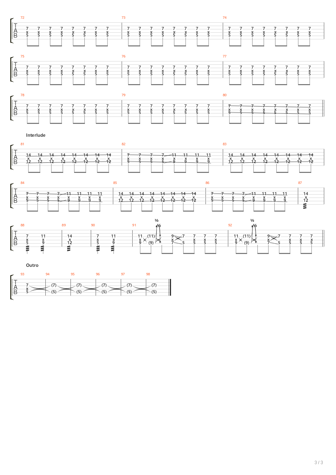 Keeper吉他谱