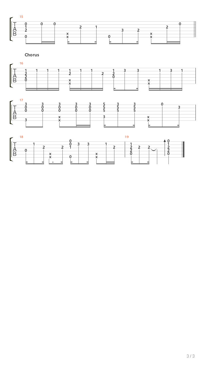 酷爱（吻得太逼真）C key吉他谱