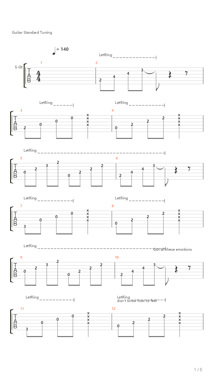 Steady Me吉他谱