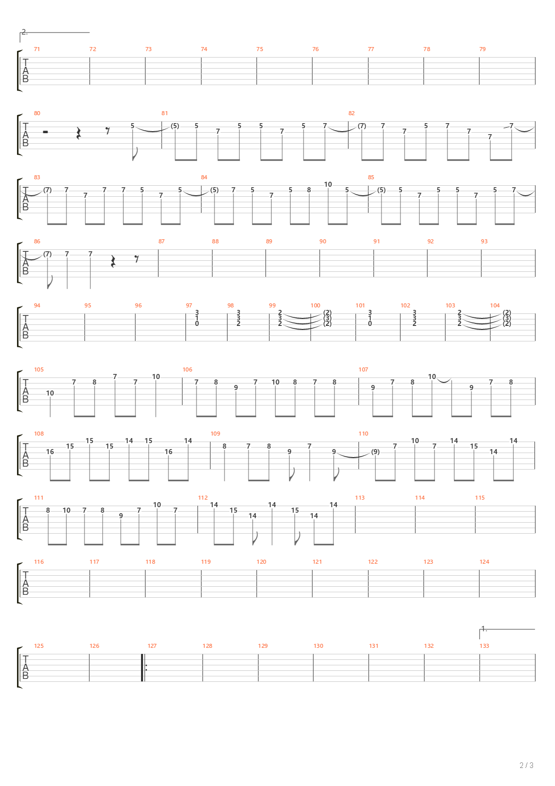 Parallels吉他谱