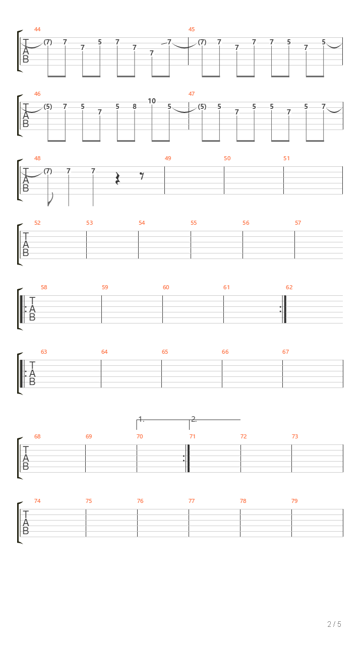 Parallels吉他谱