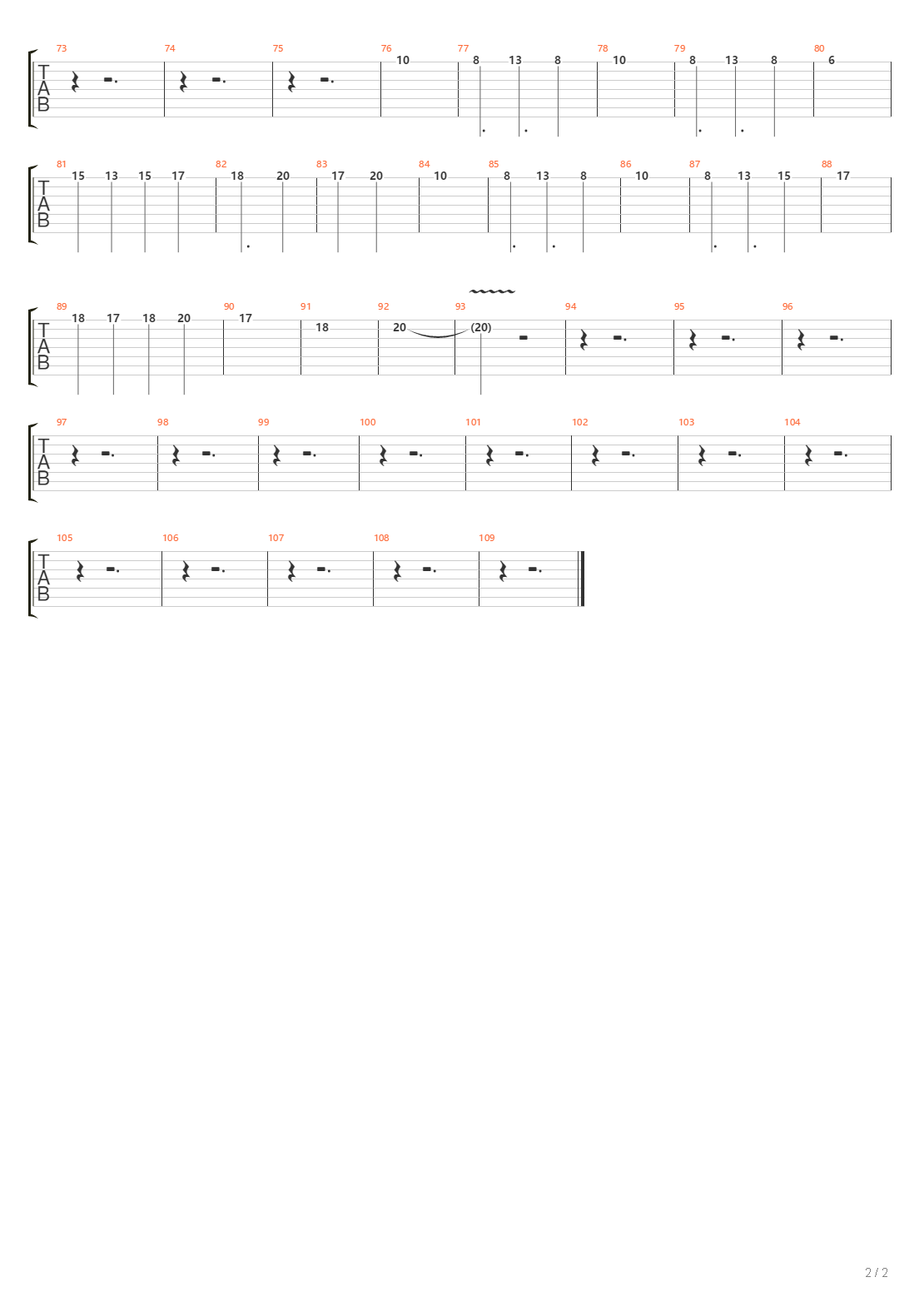 Ephemera吉他谱