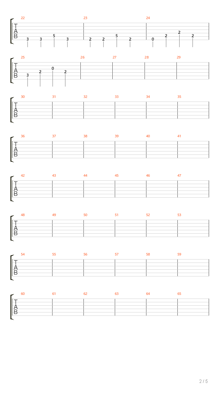 夏日终曲（乐队的夏天）吉他谱