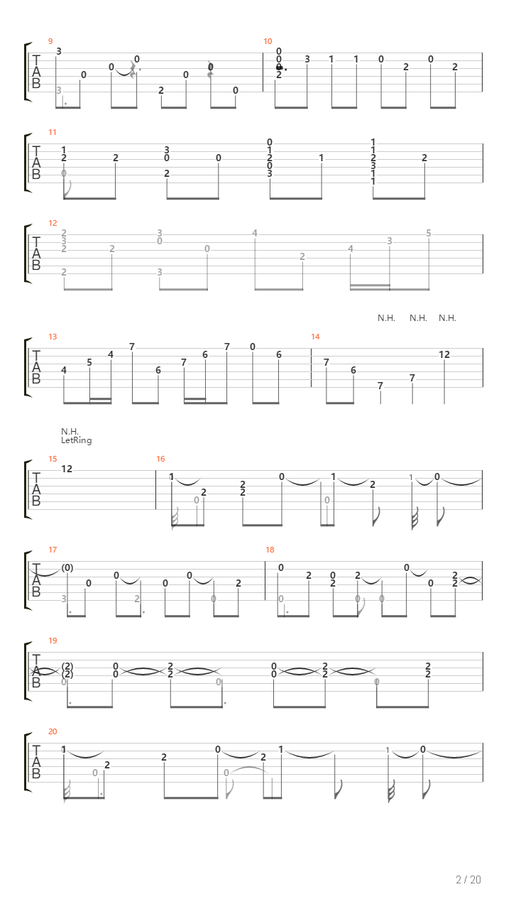 Classical Gas（另一版本）吉他谱