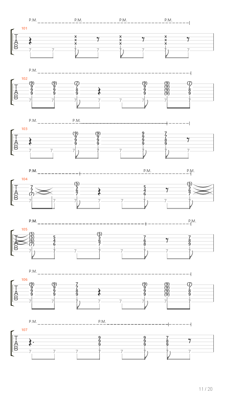 Classical Gas（另一版本）吉他谱