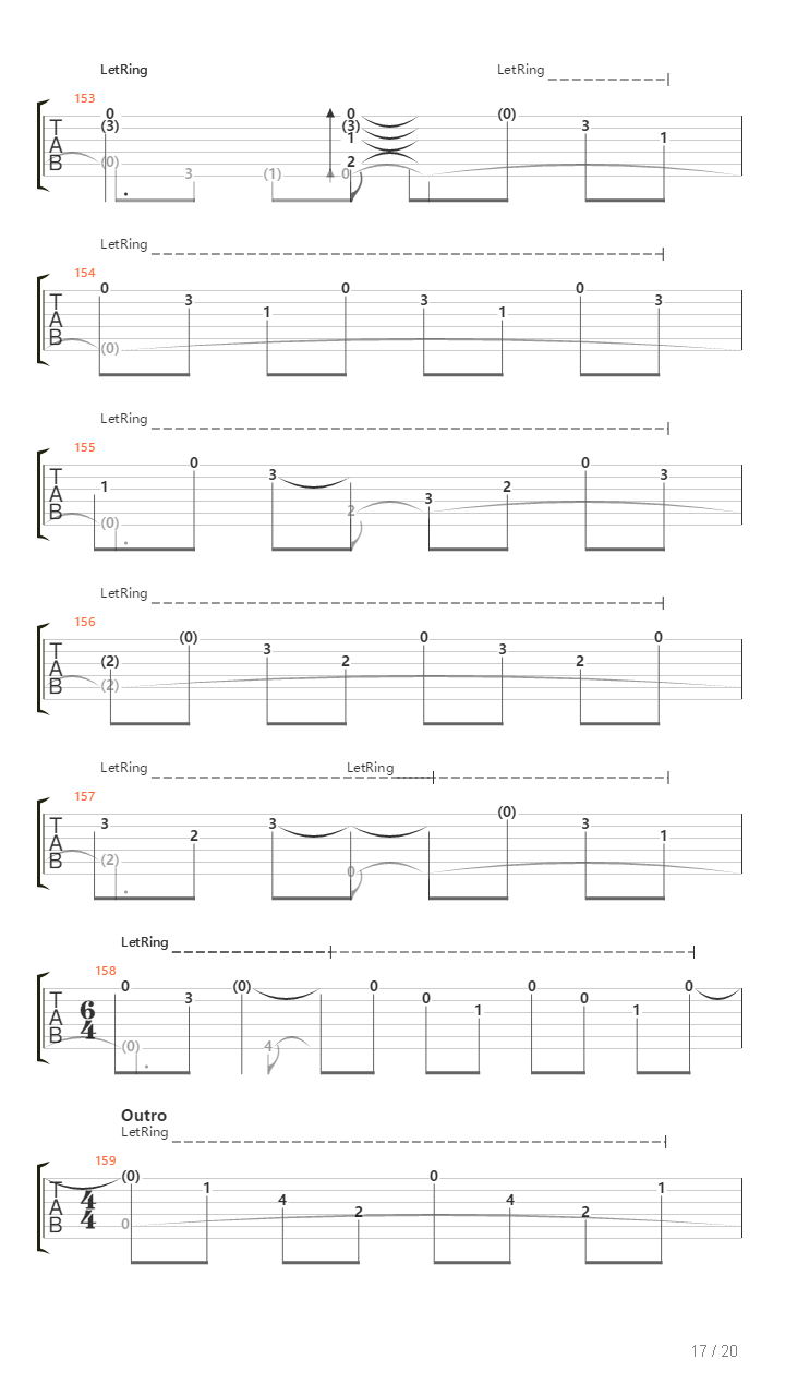 Classical Gas（另一版本）吉他谱