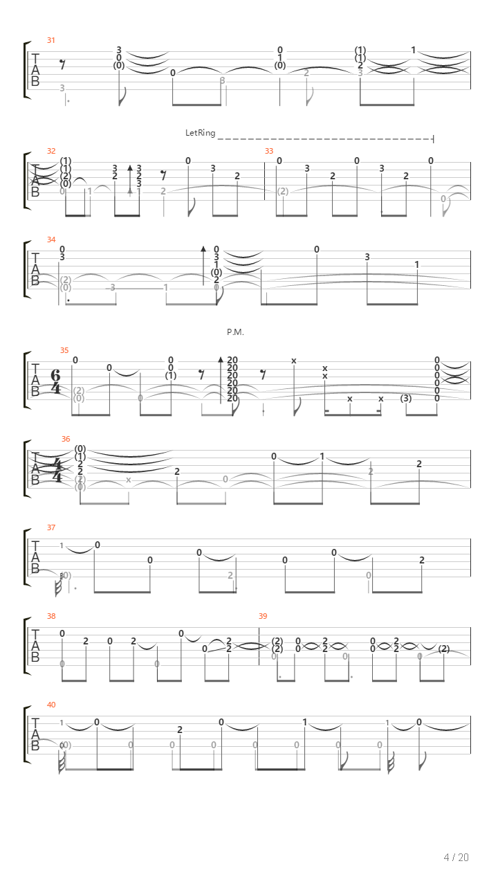 Classical Gas（另一版本）吉他谱