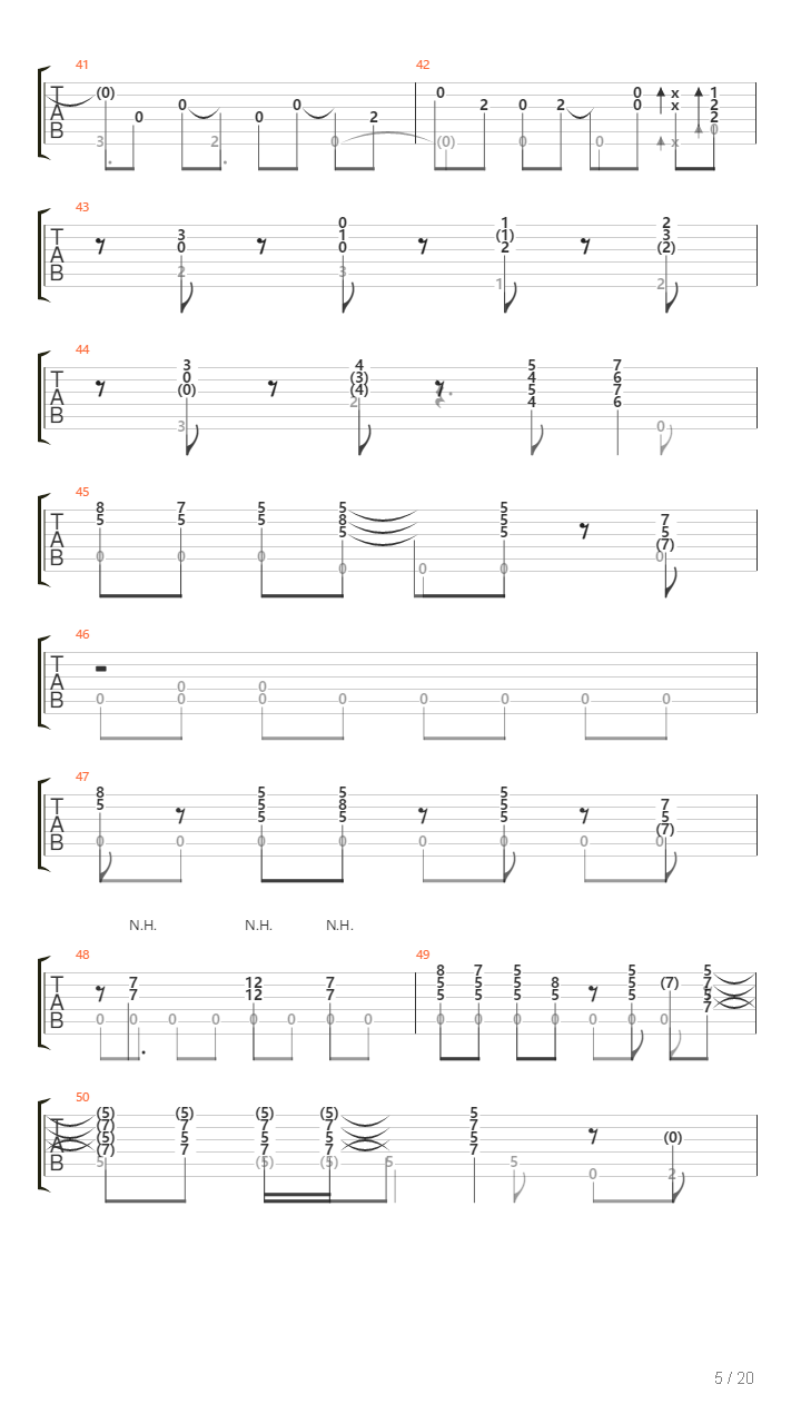 Classical Gas（另一版本）吉他谱