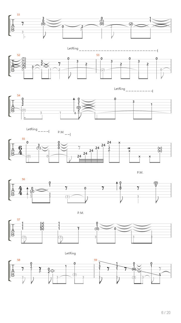 Classical Gas（另一版本）吉他谱