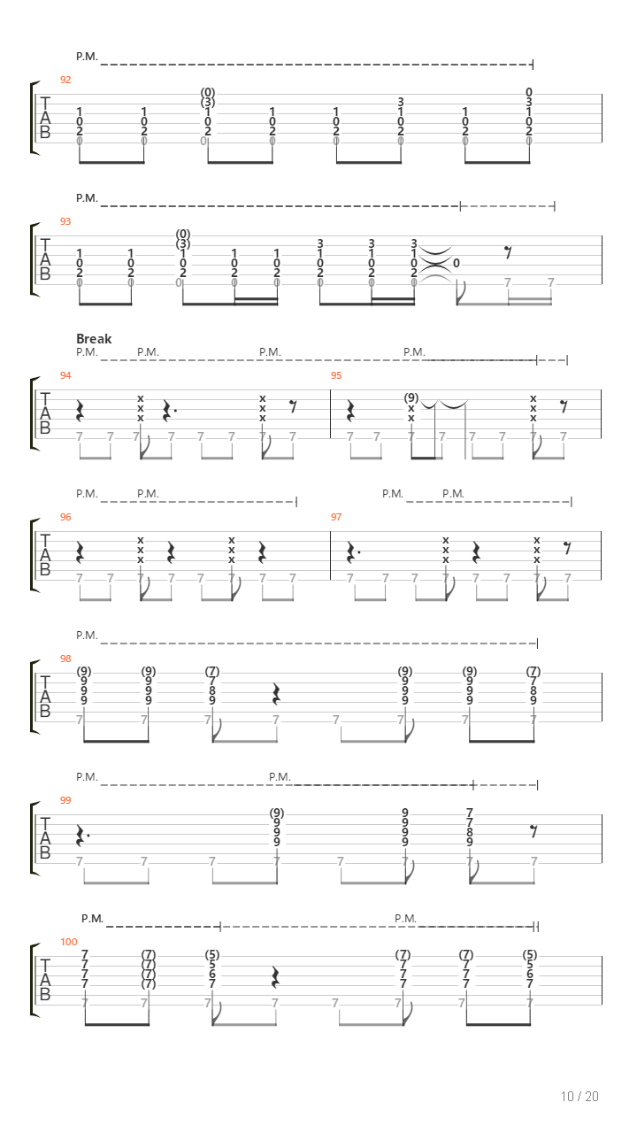 Classical Gas（另一版本）吉他谱