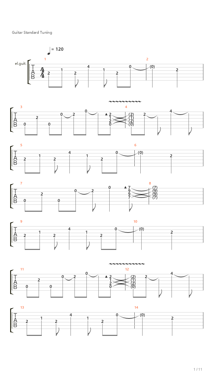 世界悲（无鼓）吉他谱