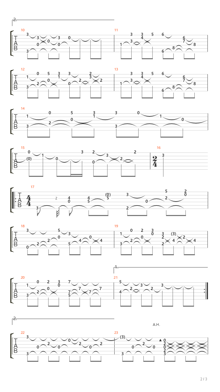 グリーン・ウィローGuitar2吉他谱