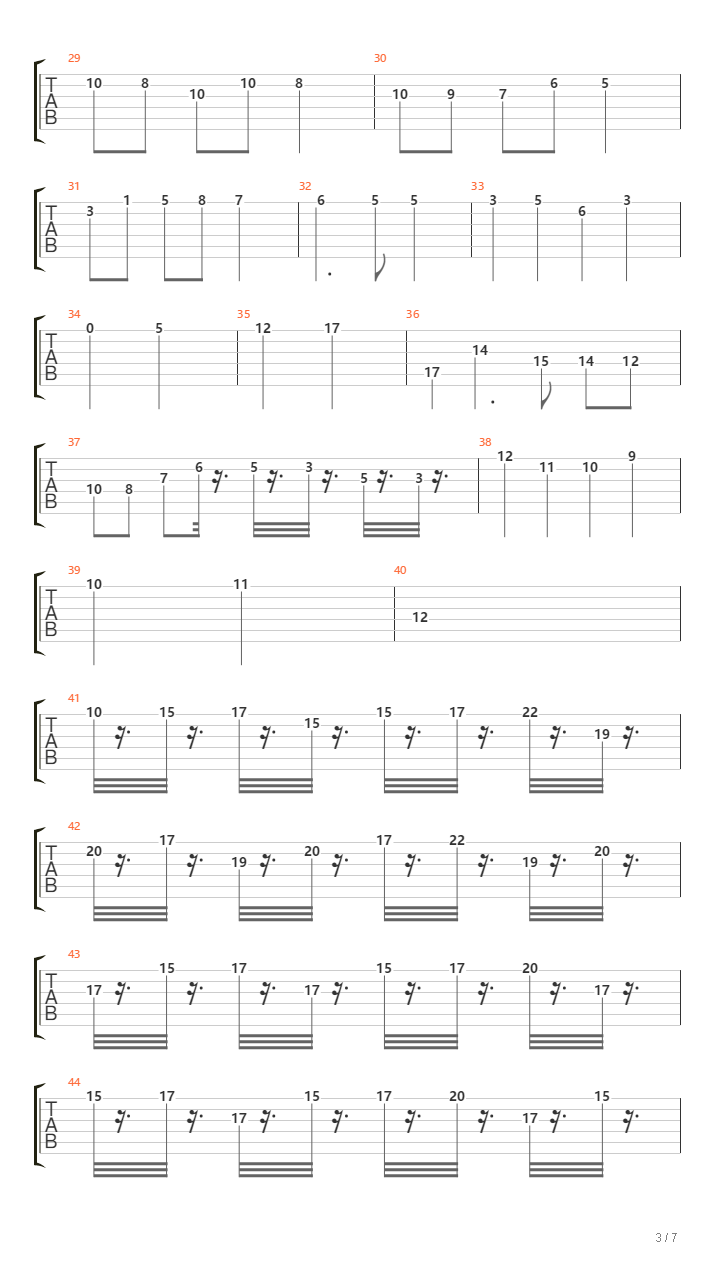 罗德岛战纪（ED） - 風のファンタジア吉他谱