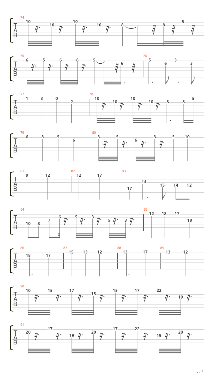 罗德岛战纪（ED） - 風のファンタジア吉他谱