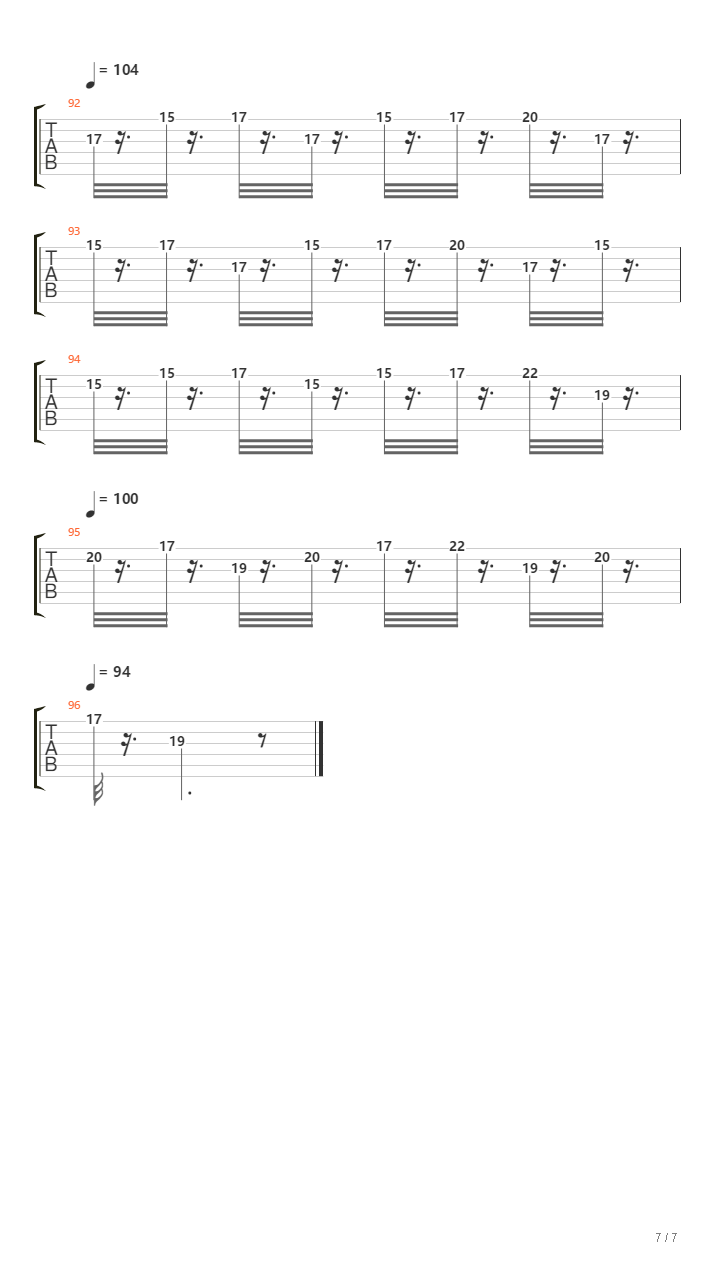 罗德岛战纪（ED） - 風のファンタジア吉他谱