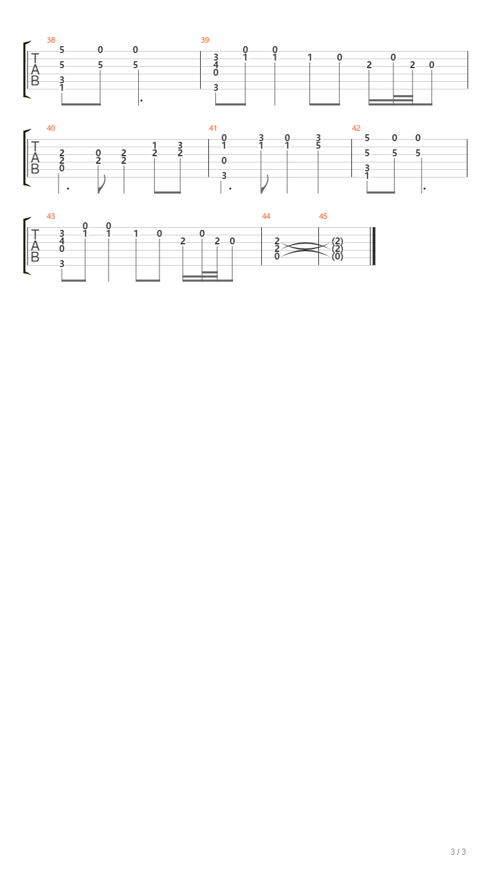 东方灵异传 - 風の神社（未使用曲）吉他谱