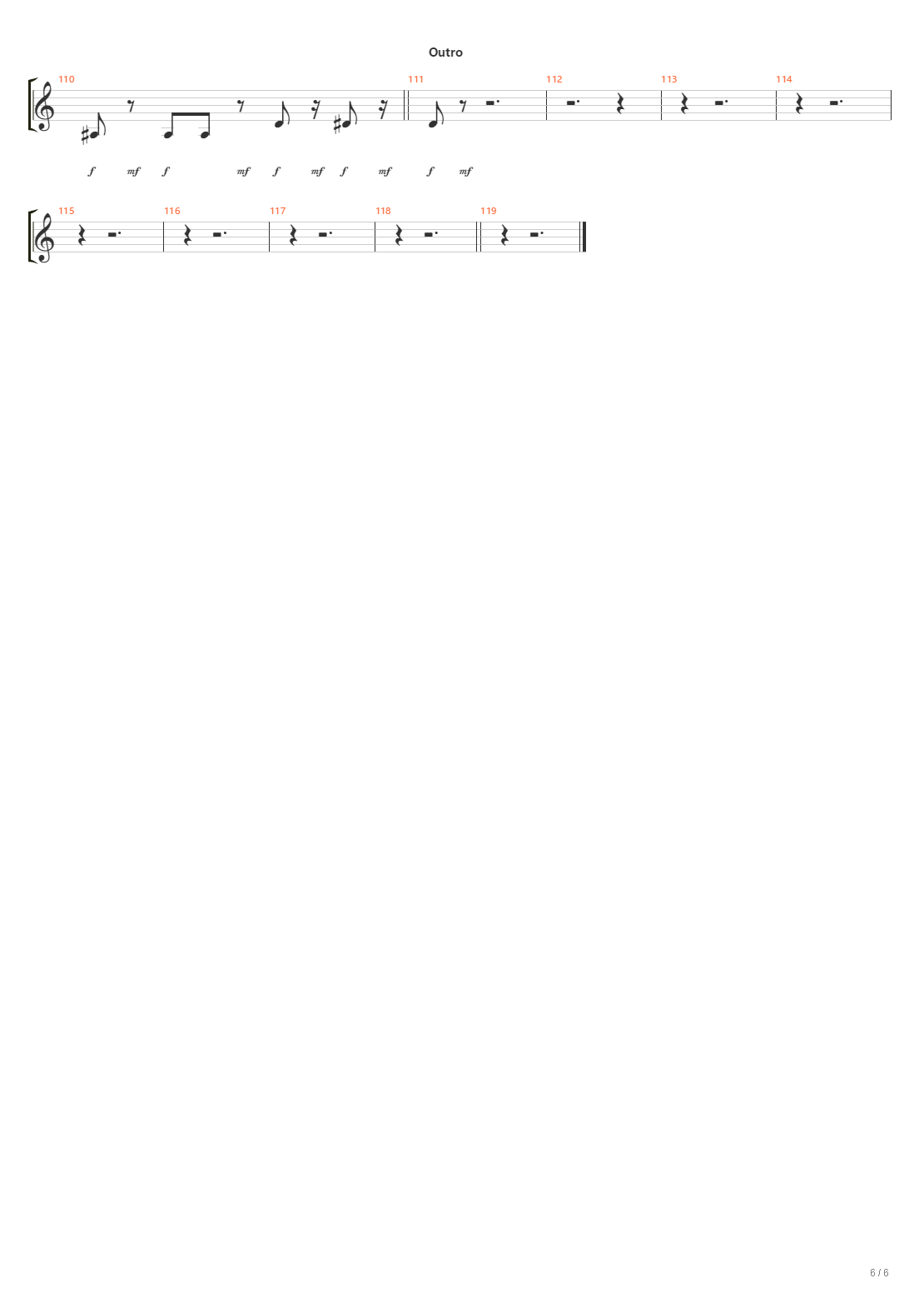 Ausländer吉他谱