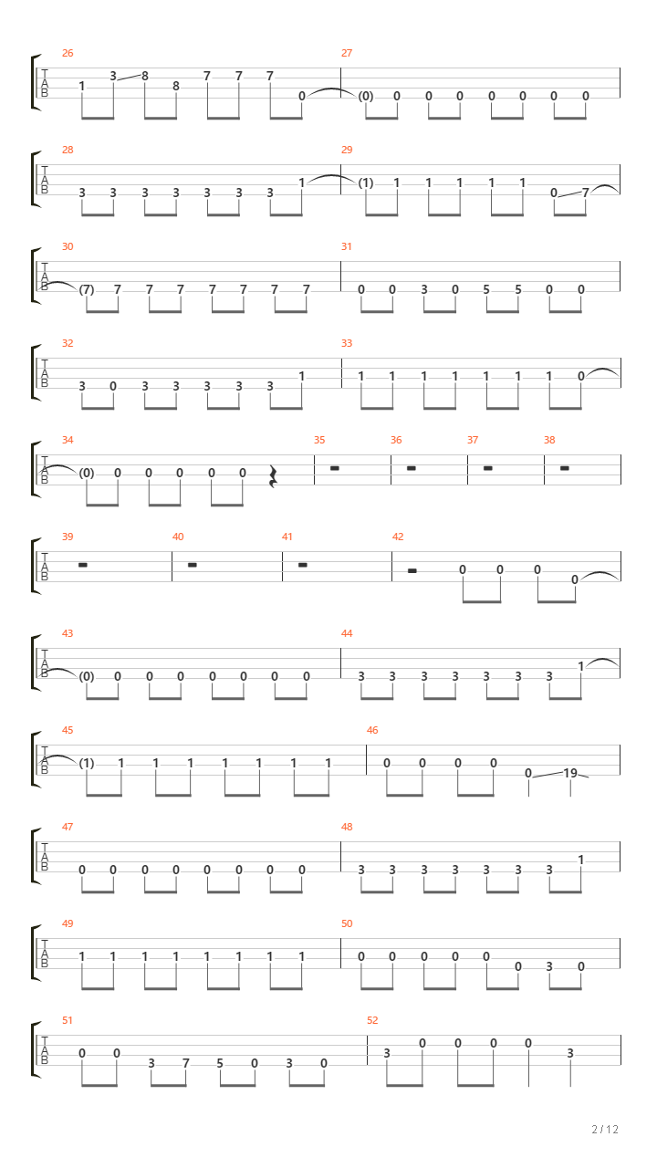 R吉他谱