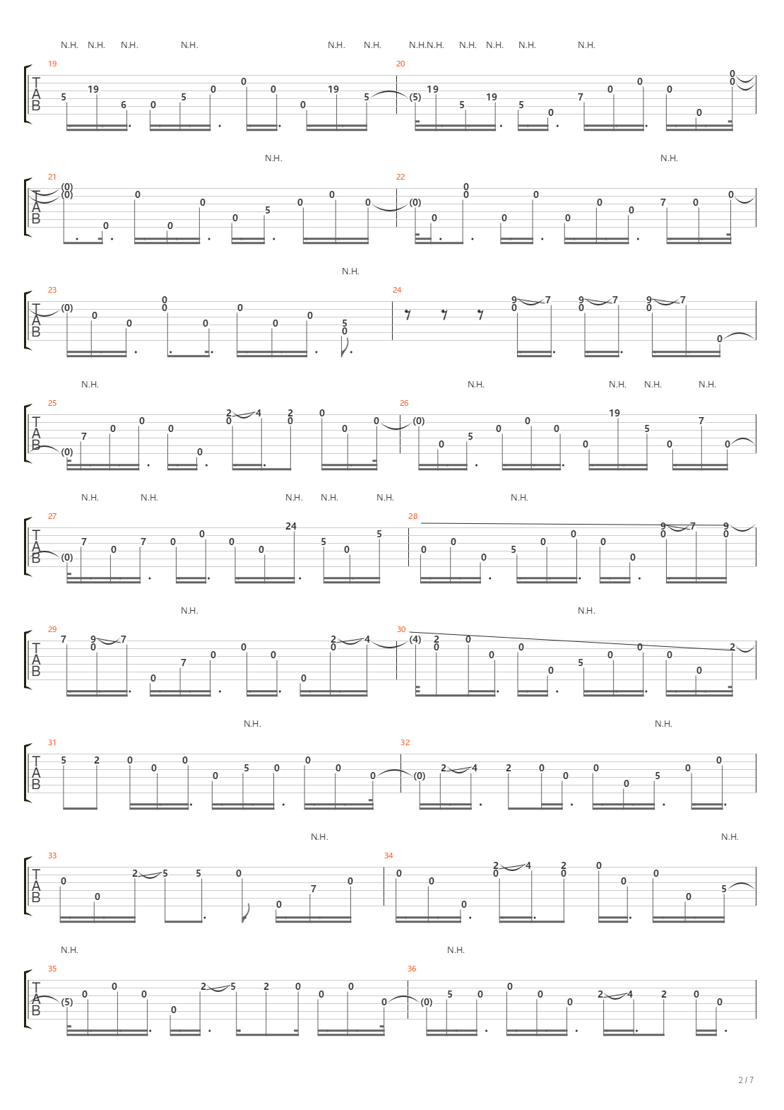 Bell's Harmonic(钟鸣泛音)吉他谱