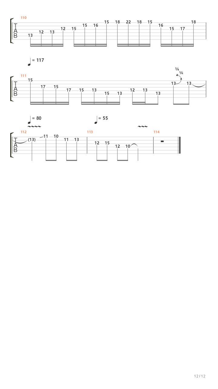 The Reaction（全网最准）吉他谱