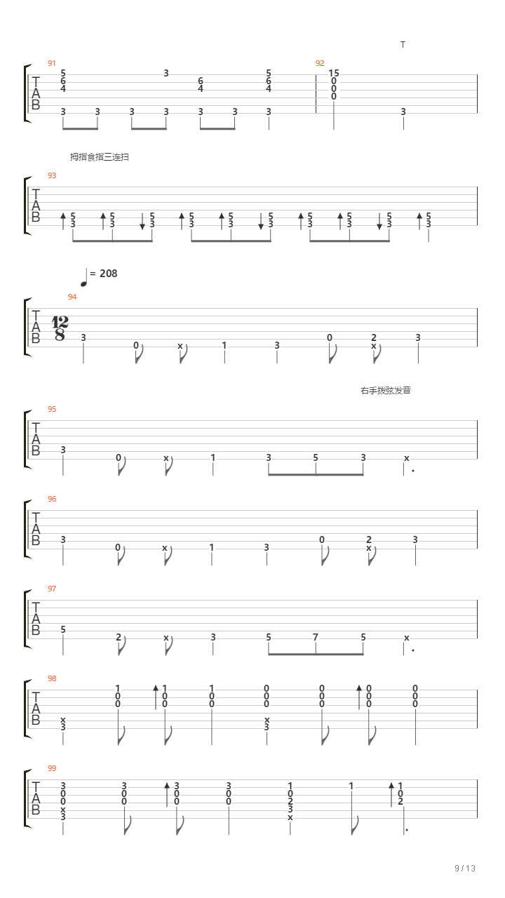 波西米亚狂想曲(Bohemian Rhapsody)（Kelly Valleau改编版）吉他谱