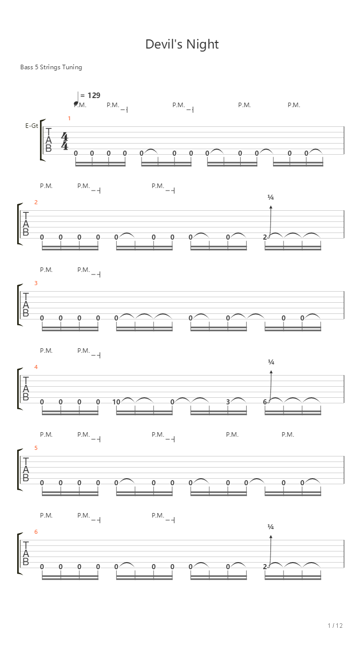 Devil's Night吉他谱