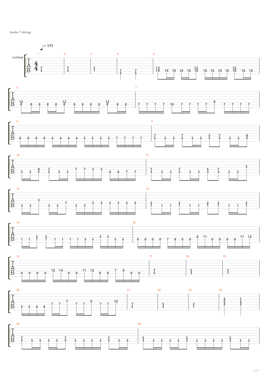 La voix du sang吉他谱