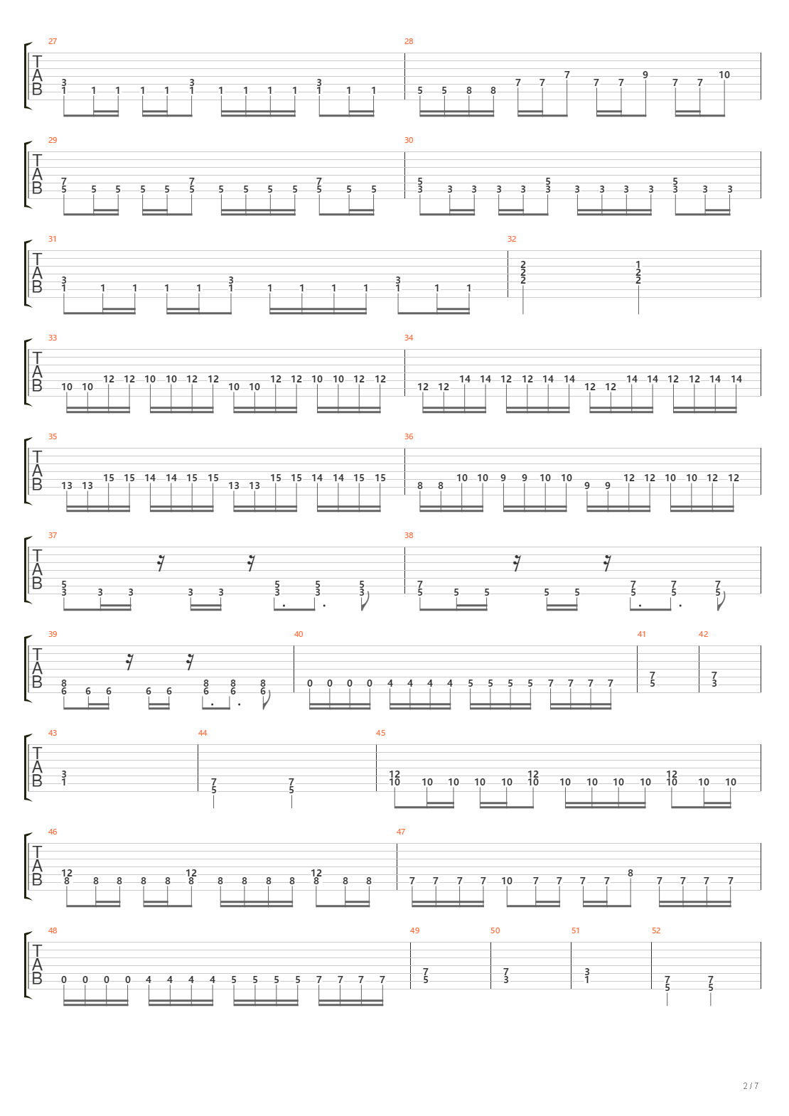 La voix du sang吉他谱