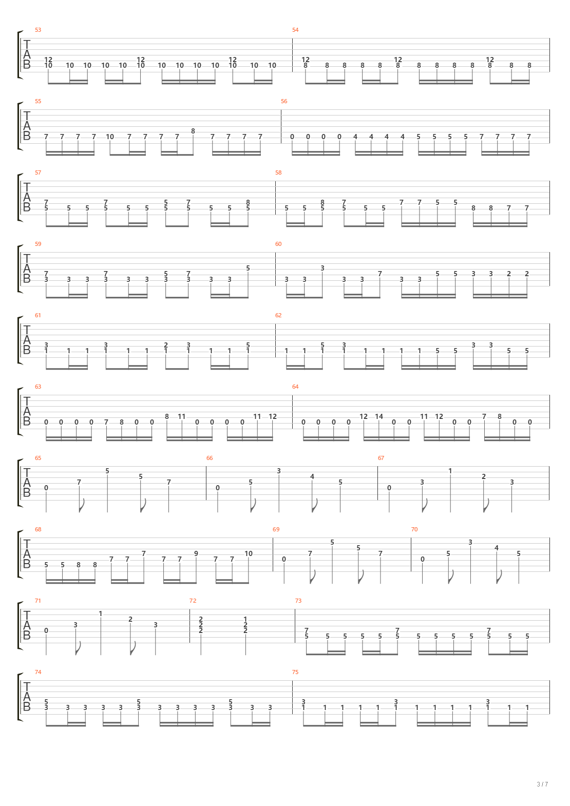 La voix du sang吉他谱