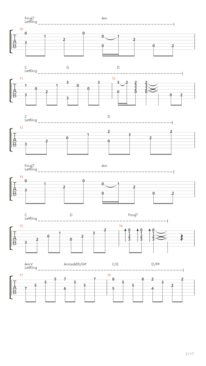 Stairway To Heaven（乐队总谱）吉他谱