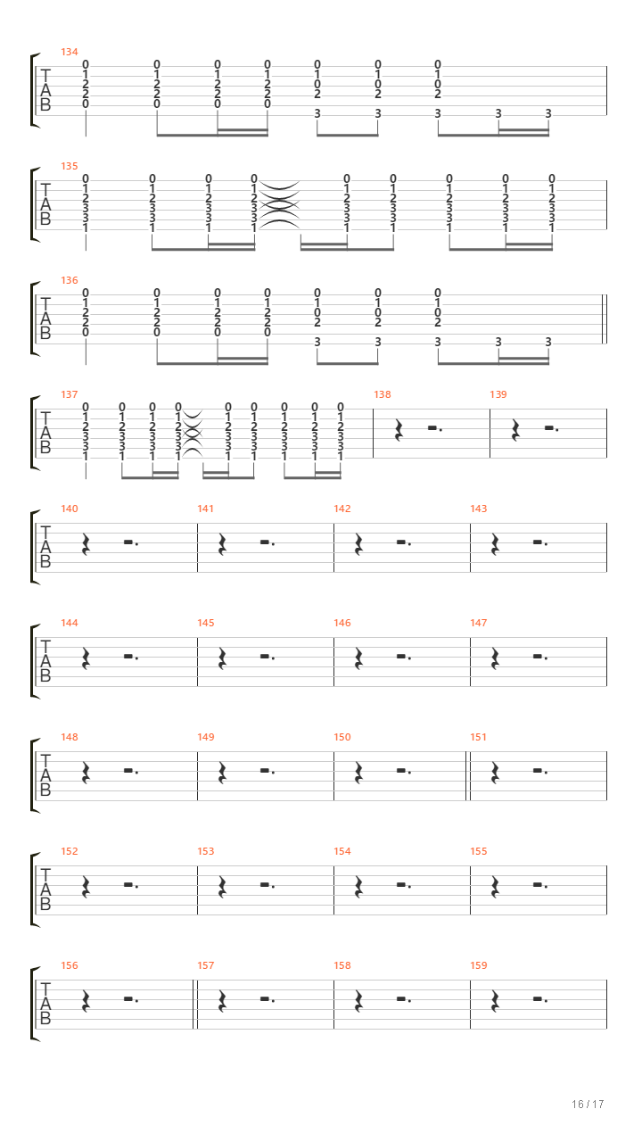 Stairway To Heaven（乐队总谱）吉他谱