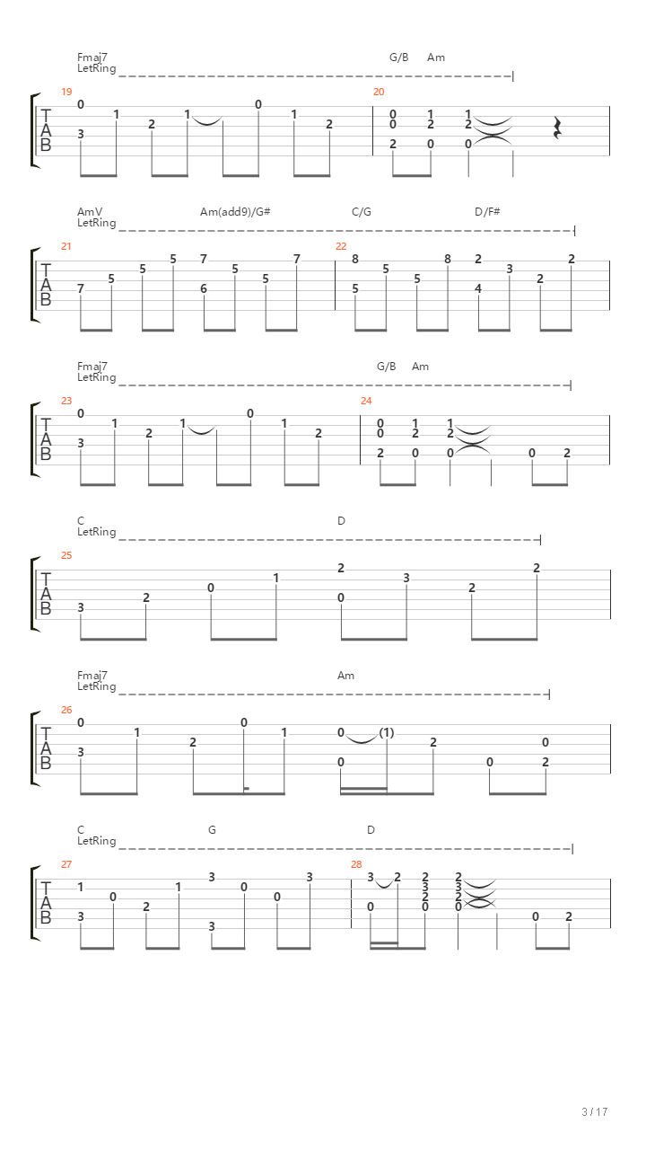 Stairway To Heaven（乐队总谱）吉他谱