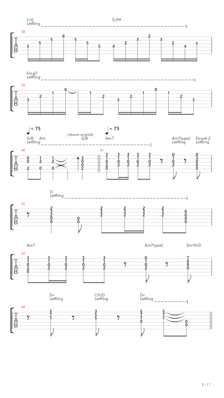 Stairway To Heaven（乐队总谱）吉他谱