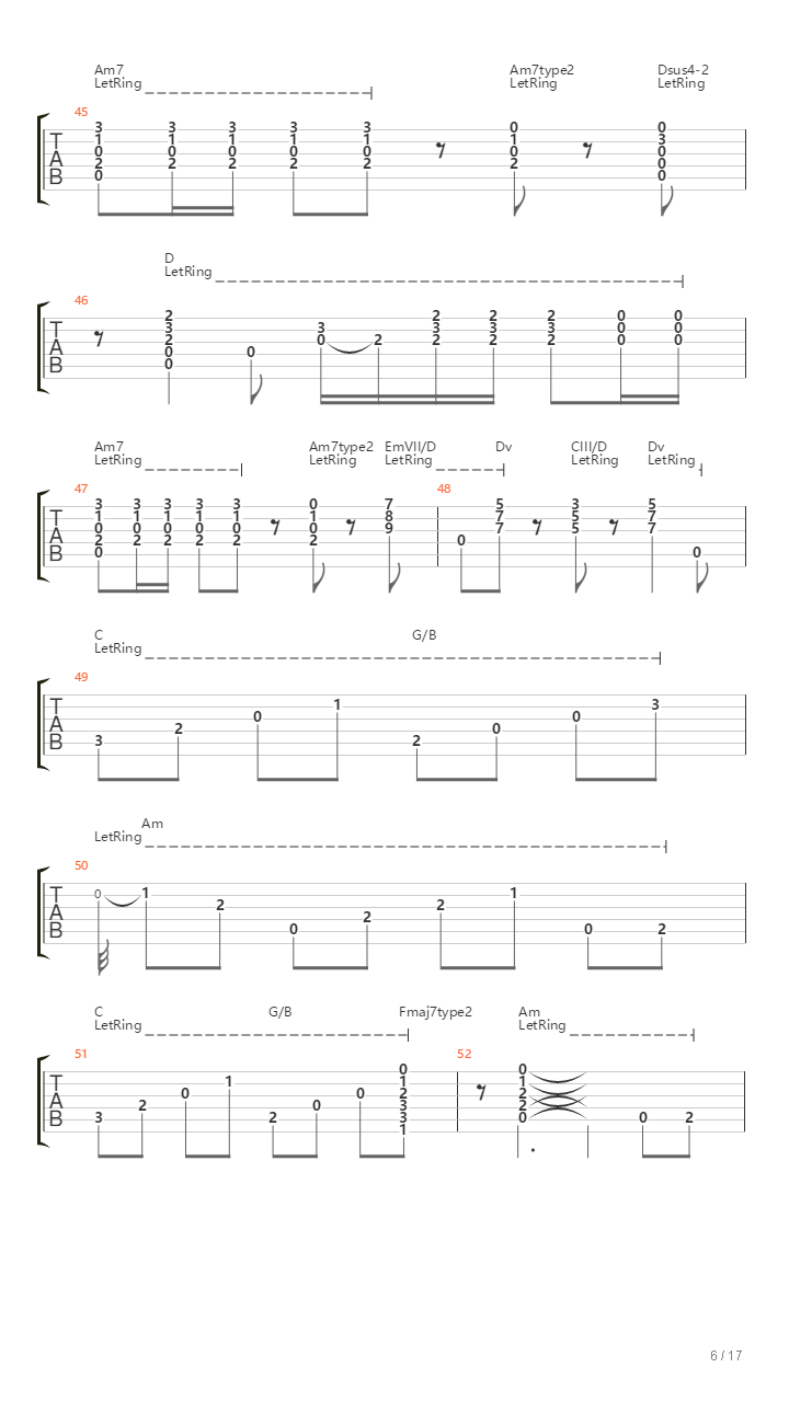 Stairway To Heaven（乐队总谱）吉他谱