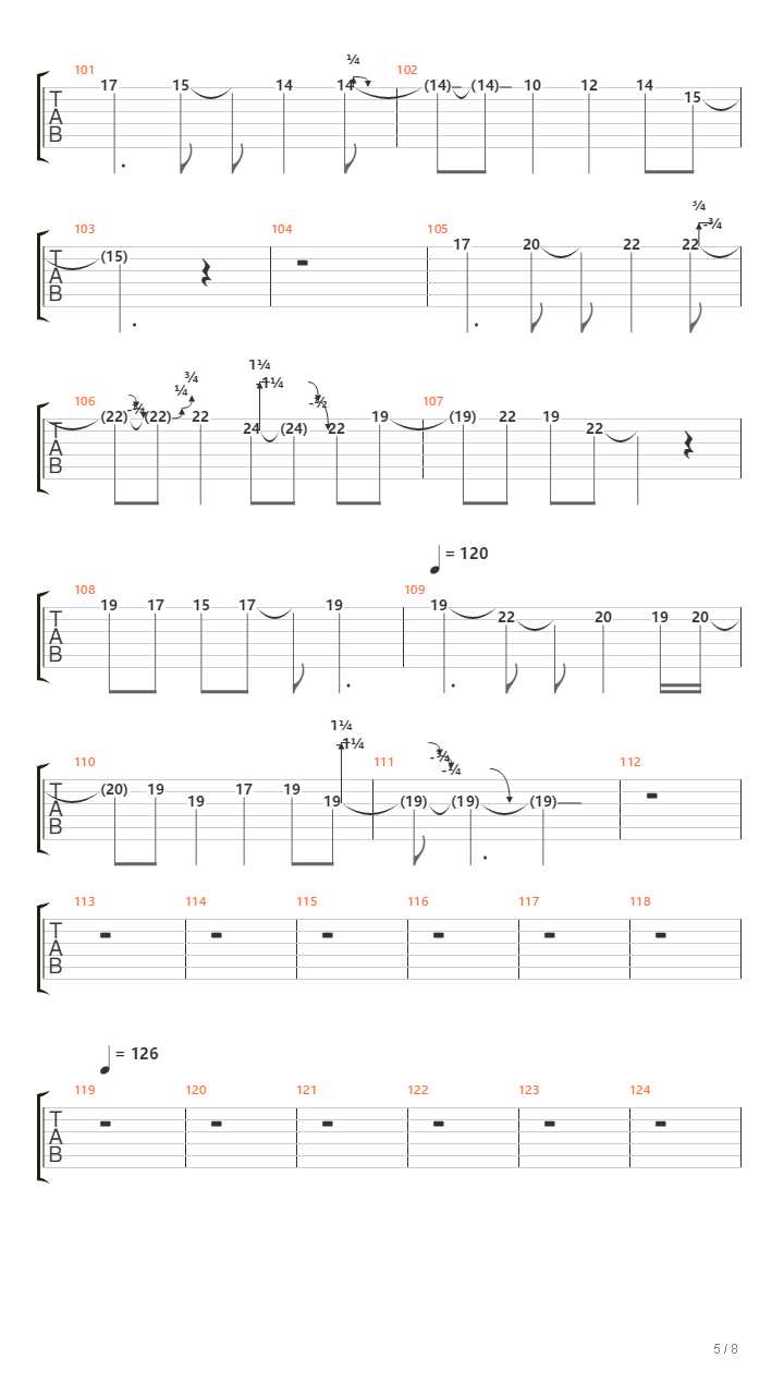 Sweet Child O' Mine(完美版)吉他谱